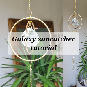 Galaxy suncatcher kit with tutorial video
