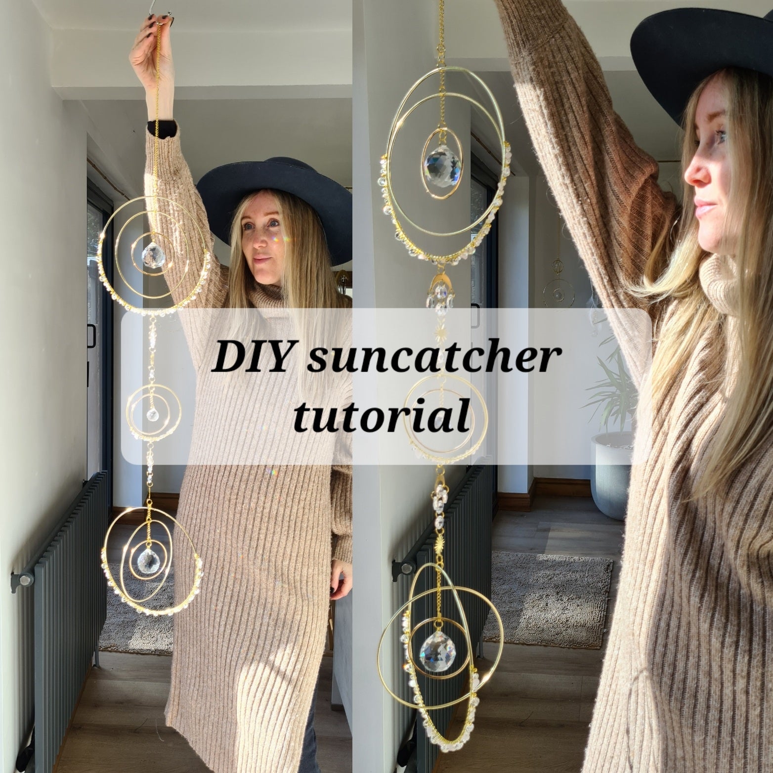 DIY suncatcher kit moon and star crystal suncatcher – Vanir Creations