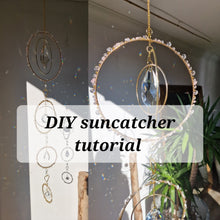 Load image into Gallery viewer, large crystal suncatcher DIY kit with wire wrapping Persephone