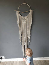 Load image into Gallery viewer, Boho drift wood dreamcatcher with agate slices