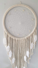 Load image into Gallery viewer, Stunning natural dreamcatcher with pretty bead and feather details