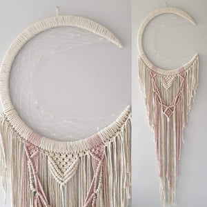 Soft pink and cream moon catcher