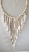 Load image into Gallery viewer, Stunning natural dreamcatcher with pretty bead and feather details