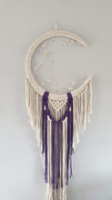 Load image into Gallery viewer, Pretty mooncatcher with purple string